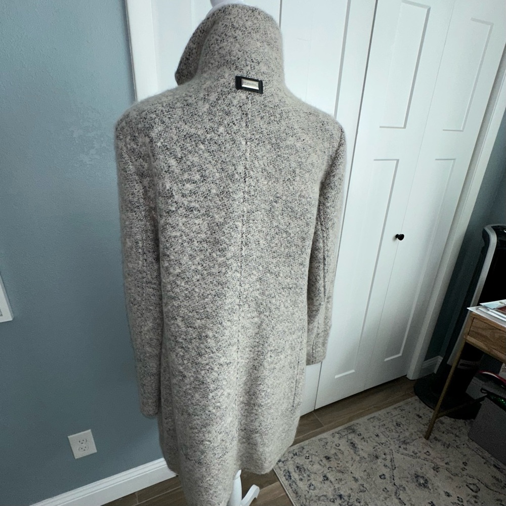 Women's Calvin Klein Gray Wool Blend Walker Coat - XL - NWOT - Picture 4 of 9